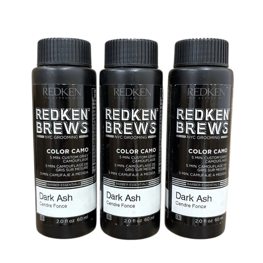 NWT Redken Brews Dark Ash Color Camo x3